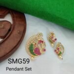 AD & CZ Pendant Sets TLOB PEN0035