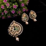 AD & CZ Pendant Sets TLOB PEN0041