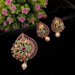 AD & CZ Pendant Sets TLOB PEN0040