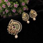 AD & CZ Pendant Set TLOB PEN0057