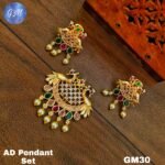 AD & CZ Pendant Sets TLOB PEN0049